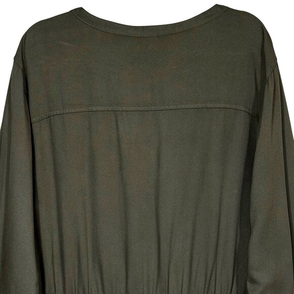 Old Navy Long Sleeve Utility Jumpsuit Waist Defining Frosted Olive  XL - Picture 7 of 11